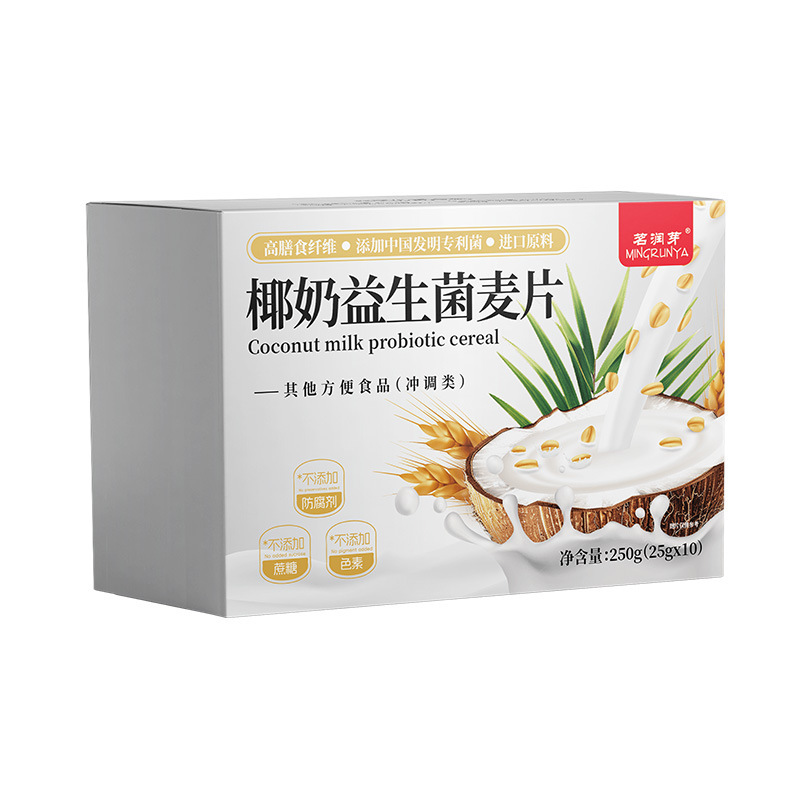 严选椰奶益生菌麦片即食营养早餐麦片轻食养生谷物代餐粉代发|undefined