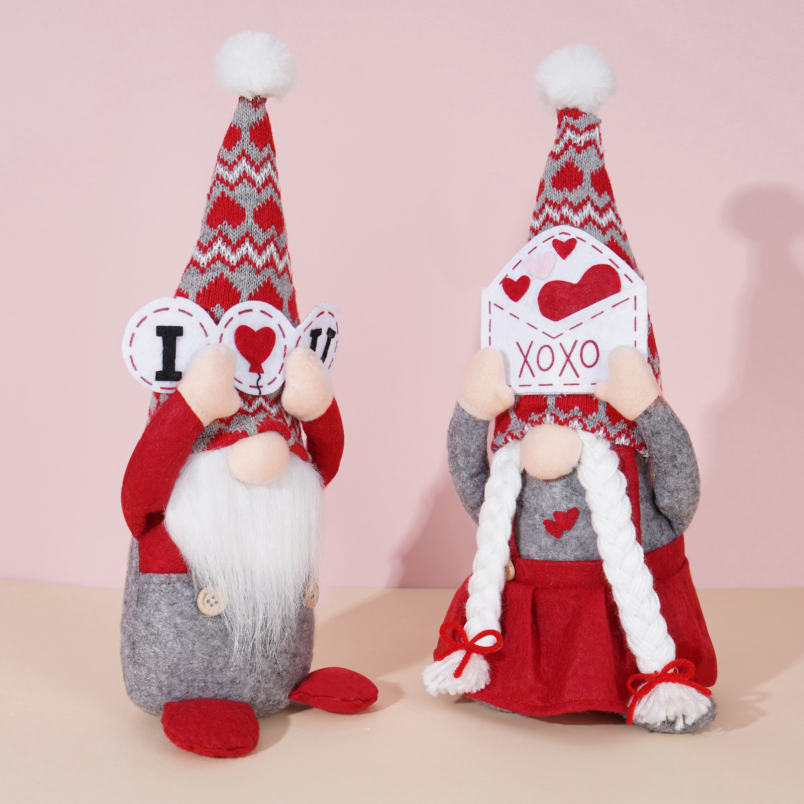 Día de San Valentín de Rudolph Día DE LA Madre Decoración Día DE LA Madre Nueva muñeca sin rostro Día de San Valentín