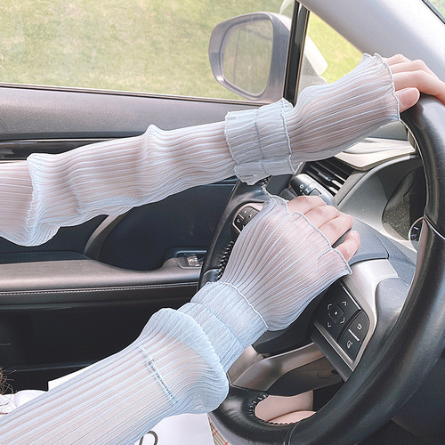 Sun protection sleeve for women, UV protection arm guard, arm sleeve for summer driving, mesh glove, thin lace ice sleeves, loose fit