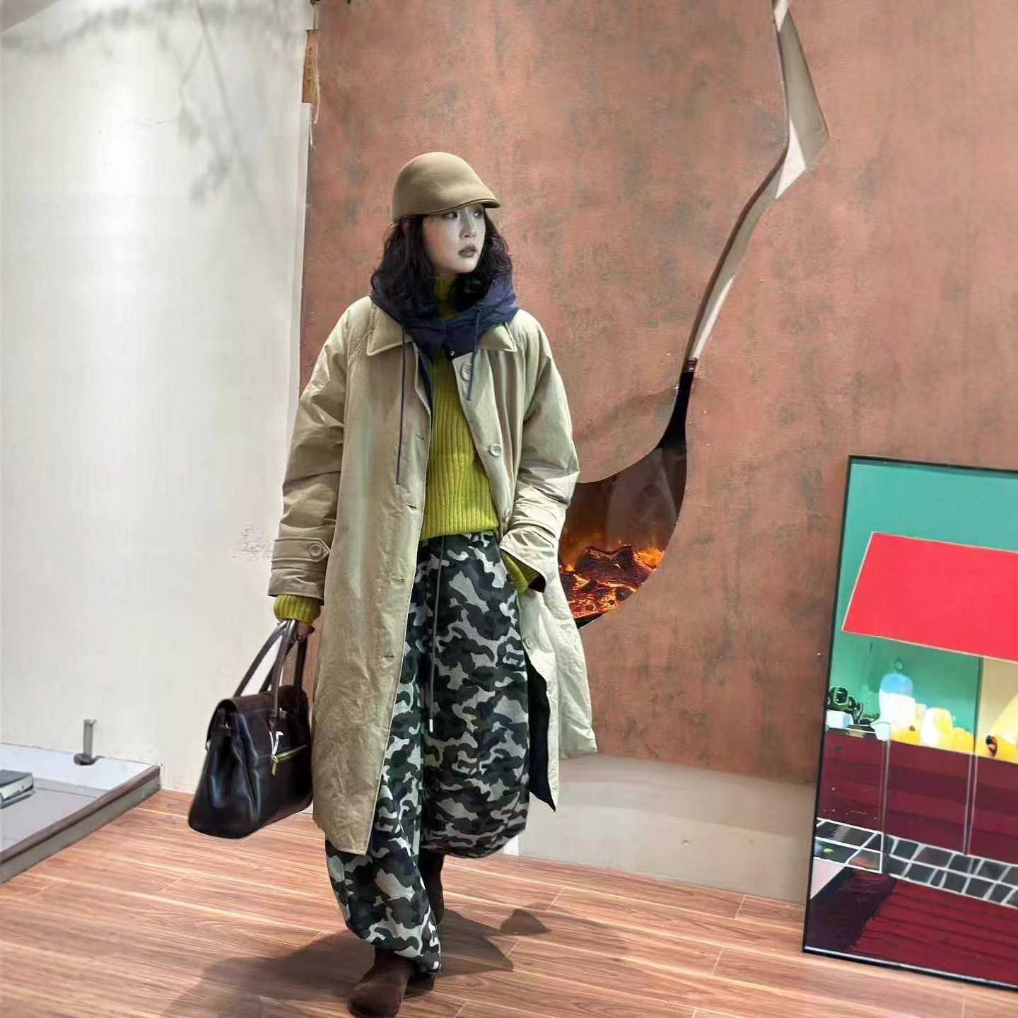 2025 New Winter Long Windbreaker Casual Loose Reversible Thickeneded Loose down Jacket for Women 25105