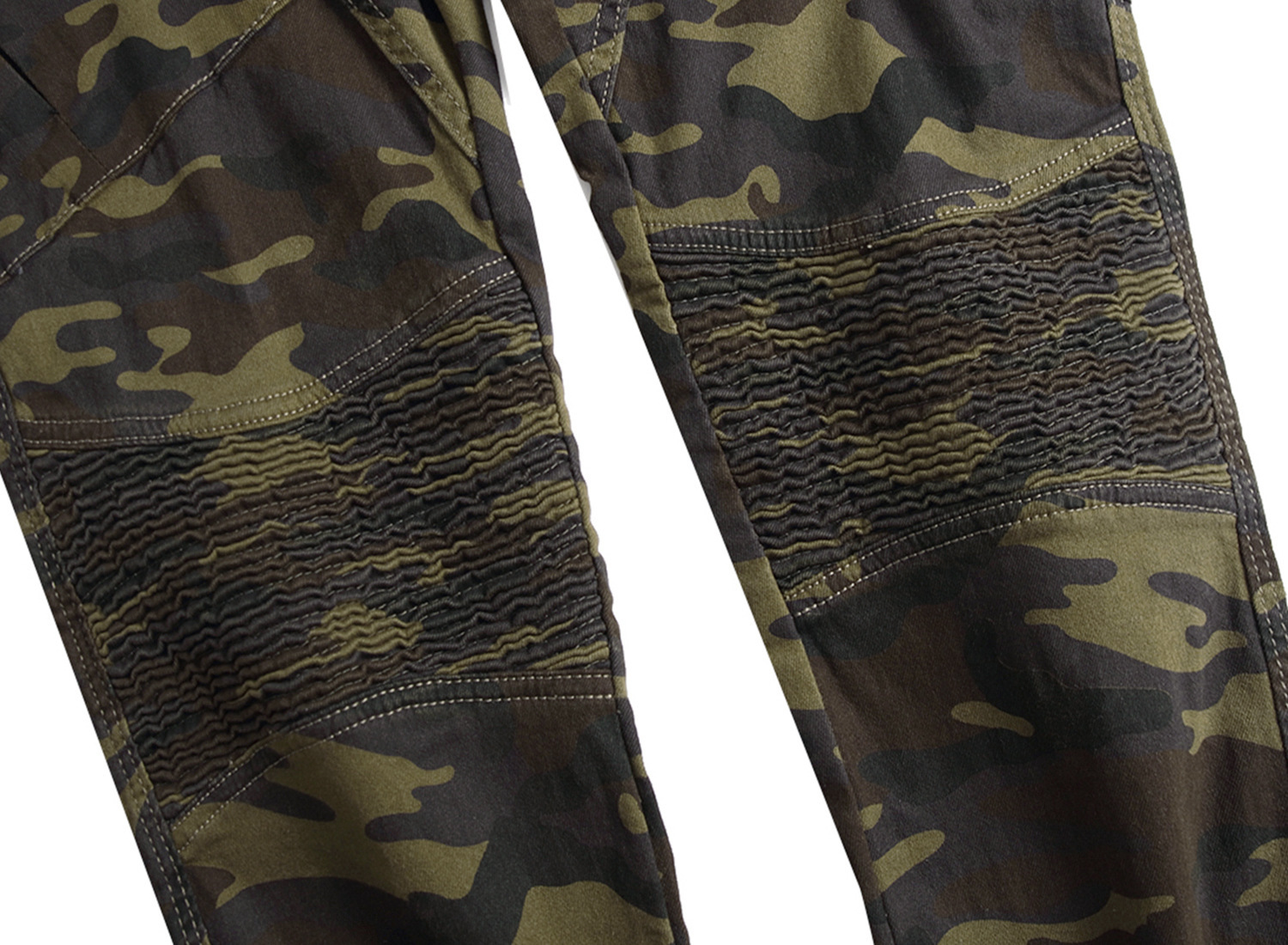 Men's Camouflage Slim Fit Stretch Cargo Pants For Casual Style_voghion.com
