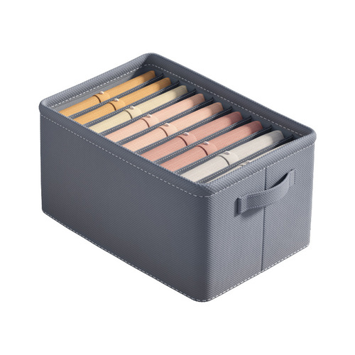 Clothes and pants storage box foldable partition storage box home sweater jeans wardrobe storage artifact