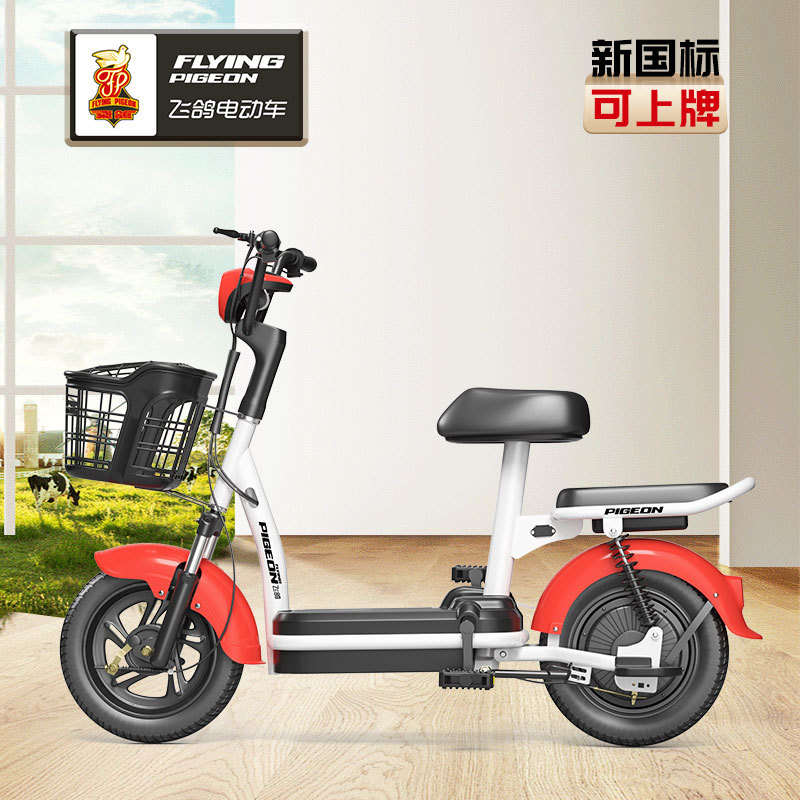 Flying Pigeon vehículo eléctrico nuevo estándar nacional imán permanente sin escobillas batería desmontable eléctrico transfronterizo fabricante
