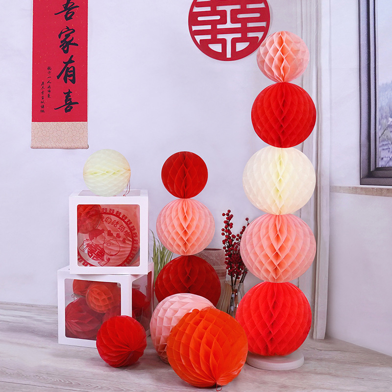 Colorful Honeycomb Ball Lantern Wedding Room Layout Column Lantern suit Bedroom Living Room Decoration Honeycomb Paper Lantern Colorful Honeycomb Ball Lantern Wedding Room Layout Column Lantern suit Bedroom Living Room Decoration Honeycomb Paper Lantern