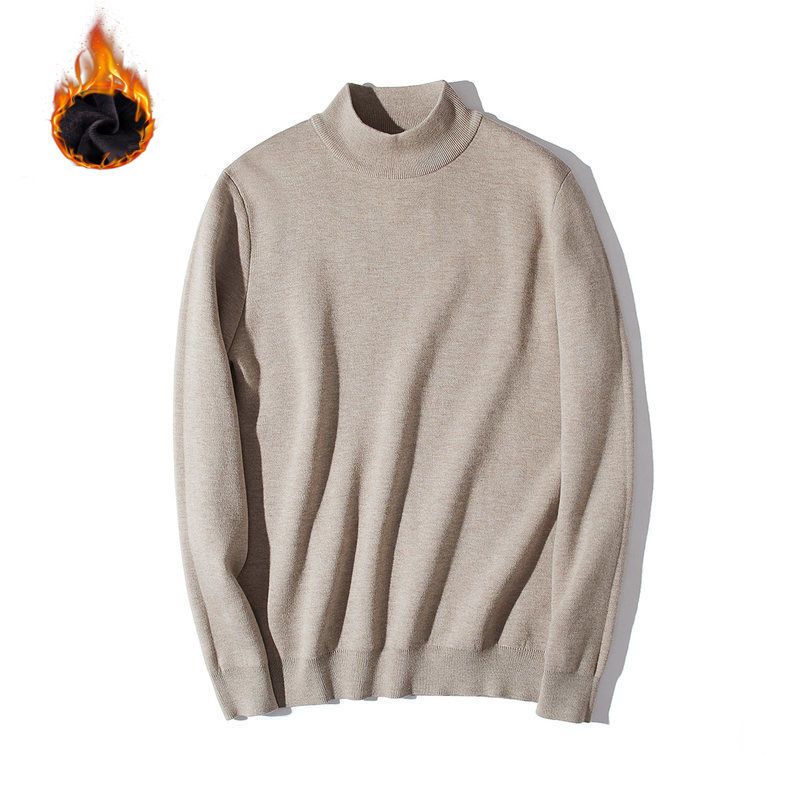 6017 Half-high collar khaki fleece-lined - M. Recommended for 100-115 lbs.