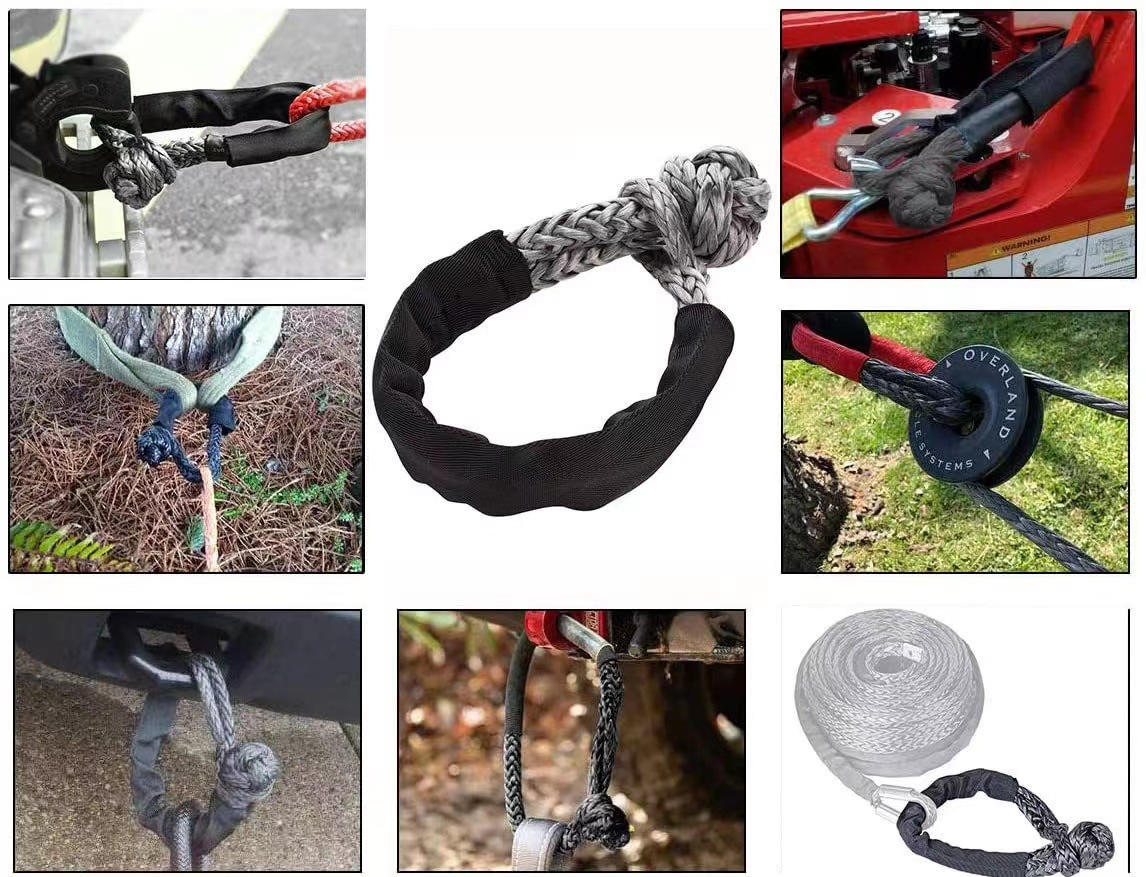 Trailer ring all kinds of outdoor off-road vehicle winch car large tension soft shackle emergency rescue snatch recovery ring