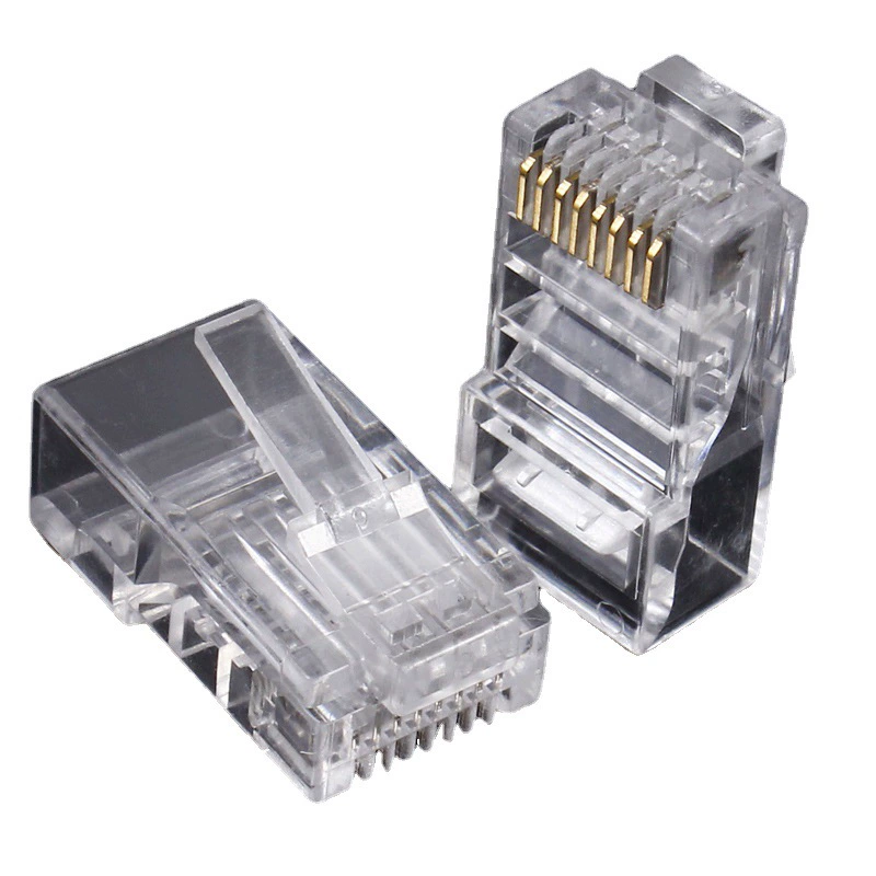 Супер шестигранник без экрана/двойной экран кристаллическая головка CAT6A гигабитовый разъем RJ45 кристаллический сетевой разъем