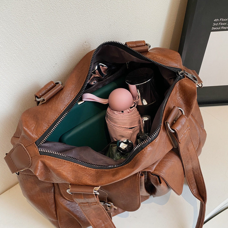 Bolso de axila de gran capacidad para mujer 2024 otoño e invierno nuevo bolso de hombro de moda retro bolso de mujer de ocio de viaje de trabajo