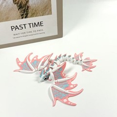 3Dプリントされたクロスボーダー人気のインペリアルドラゴン、見栄えの良いカラーマッチング、可愛くて耐久性のあるデスクトップ装飾品