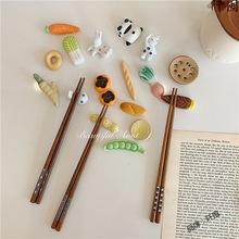 ins简约陶瓷筷子架子日式可爱筷子拖筷托餐桌筷枕