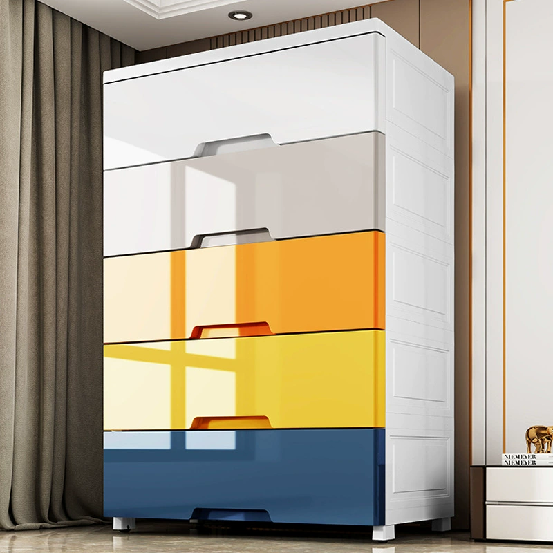 Plastic Storage Cabinet — Thickened Multi-Layer Drawer Organizer, Various Widths 20–78 cm