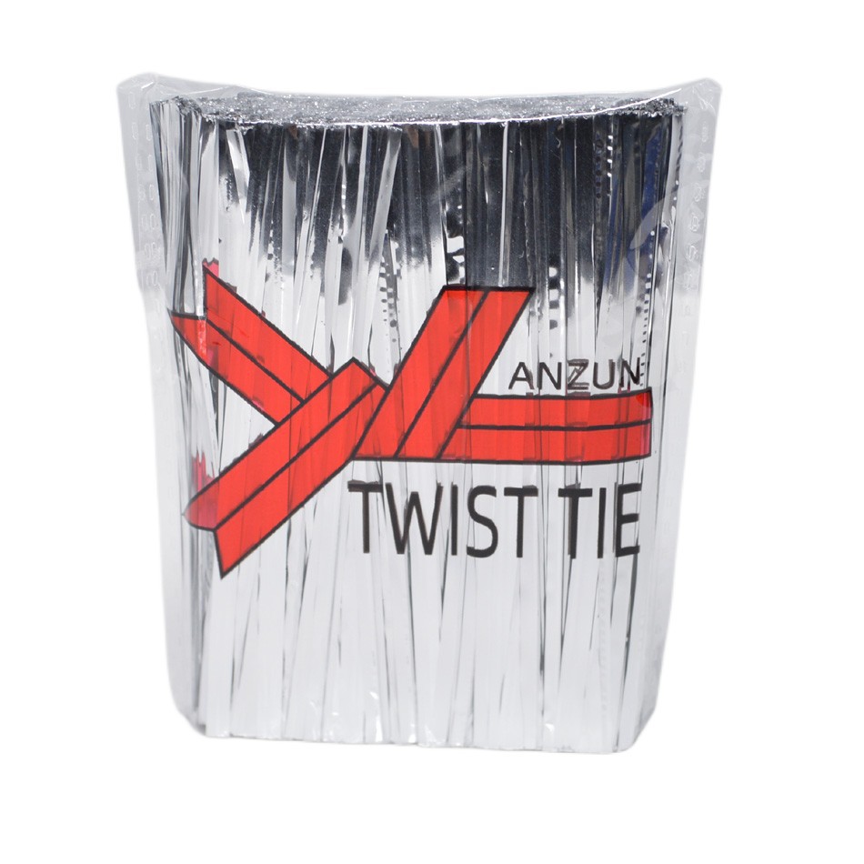 Suministro 8-20cm embalaje para hornear sellado corbata seda oro plata corbata seda color regalo necesidades diarias atadura