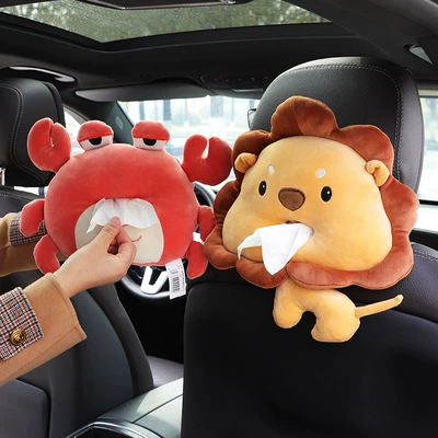 Car tissue box/set: bag cute car interior supplies