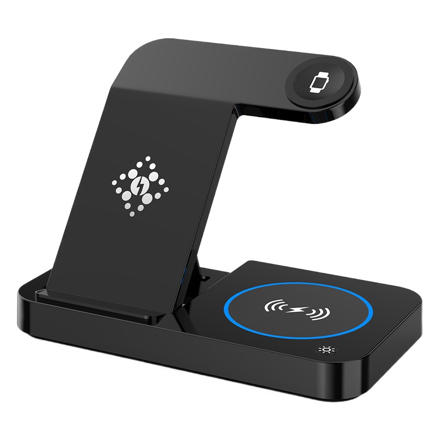 Wow cargador inalámbrico plegable cuatro en uno adecuado para teléfonos móviles, relojes y auriculares Apple Samsung carga inalámbrica cuatro en uno