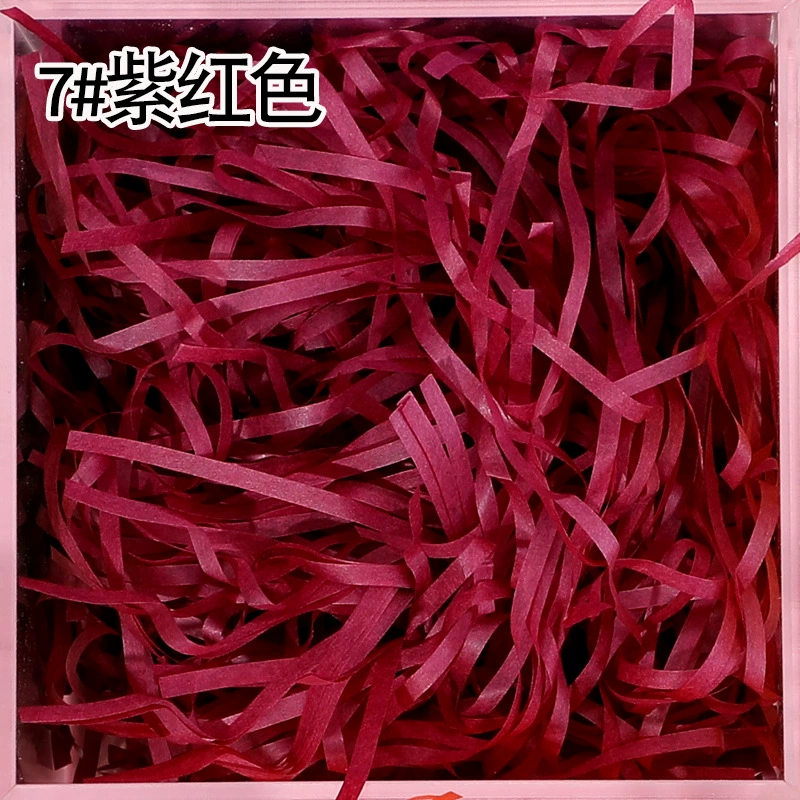 Плотный обложной карт зубчик raffia порванная бумага шелк 50g 30g бумага шелк упаковочная подарочная коробка декор заполнение цветной стружкой бумажные полоски