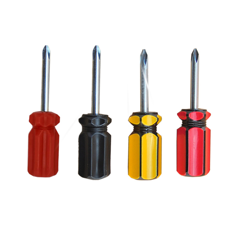 Destornillador monocromático Mini destornillador de barra de color destornillador pequeño destornillador cruzado cabeza de zanahoria pequeña