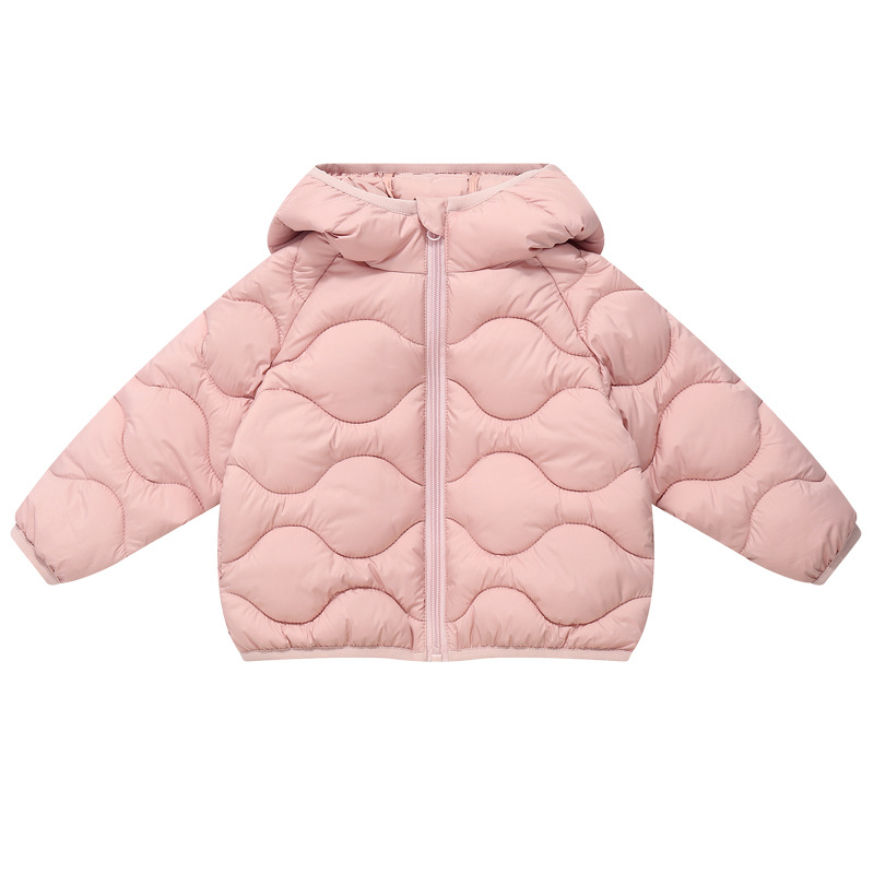 Chaqueta de Algodón con Capucha y Bolsillos Estilo Ola para Niños y Niñas, Abrigo Cálido de Algodón para Niños Mayores, 875 image 7