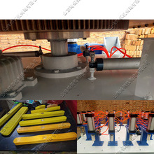 实木家具用仿形铣八工位四轴转盘仿形铣拖把杆凹凸槽制作木工铣