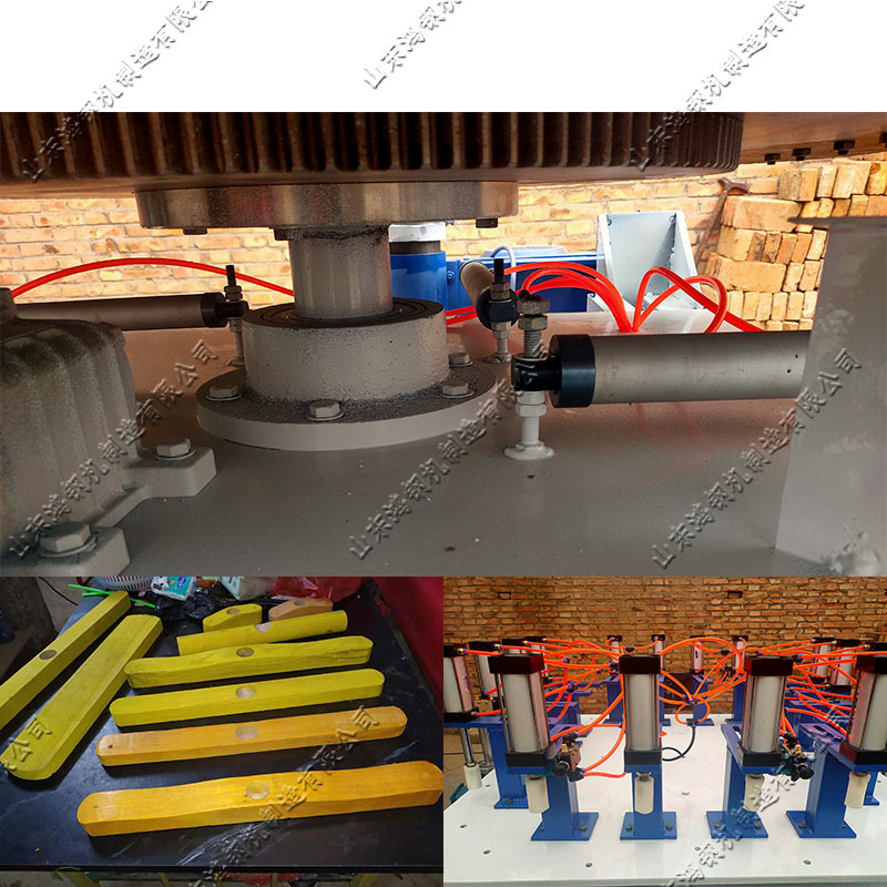 实木家具用仿形铣八工位四轴转盘仿形铣拖把杆凹凸槽制作木工铣