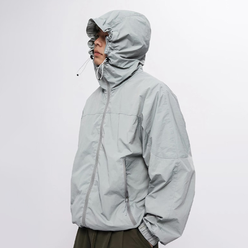 Mountain-Style Lightweight Sun Protection Clothing for Men and Women, Summer Waterproof Sun Protection Clothing, Ice Silk Cool-Feeling Outdoor Skin Clothing Jacket