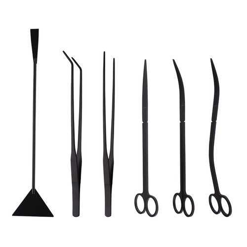 Aquatic plant trimming tool set, aquatic trimming tool kit, aquatic plant scissors, tweezers, flat sander, aquatic plant scissors