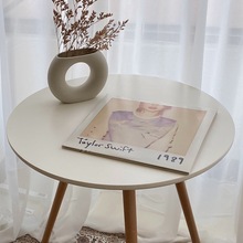 小圆桌子现代简约创意卧室白色ins阳台桌椅迷你欧式网红拍照茶几