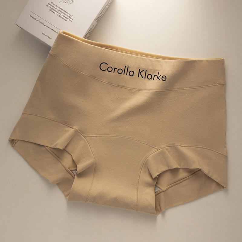 Calzoncillos de algodón puro para mujer 7A antibacteriano y largo, calzoncillos bóxer cómodos y transpirables de cintura media de algodón, ropa interior de seguridad para niñas deportivas