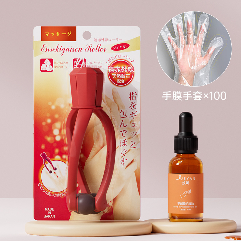 Masajeador de dedos japonés Clip de masaje de articulaciones de manos Ratón de raspado