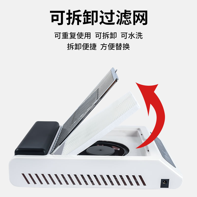 Aspirador de uñas transfronterizo 100W colector de polvo de uñas de alta potencia velocidad ajustable con filtro máquina de polvo de uñas