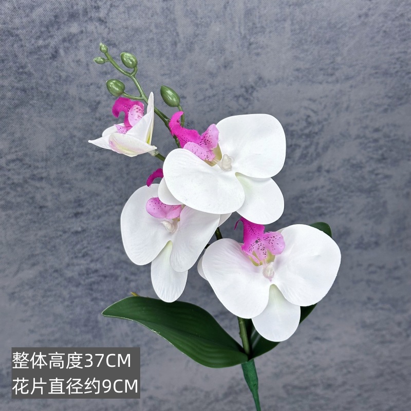 Simulación de 4 mariposas orquídeas PU sensación de flores falsas decoración de bodas decorativa orquídea decoración de mesa orquídea mayorista