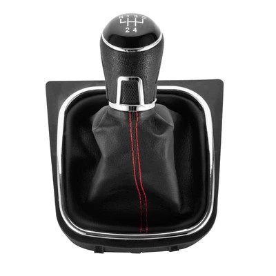 Suitable for Volkswagen Jetta Golf Car Red Line Dust Cover Gear Shift Knob Set Accessories Cabin (Cab and accessories)