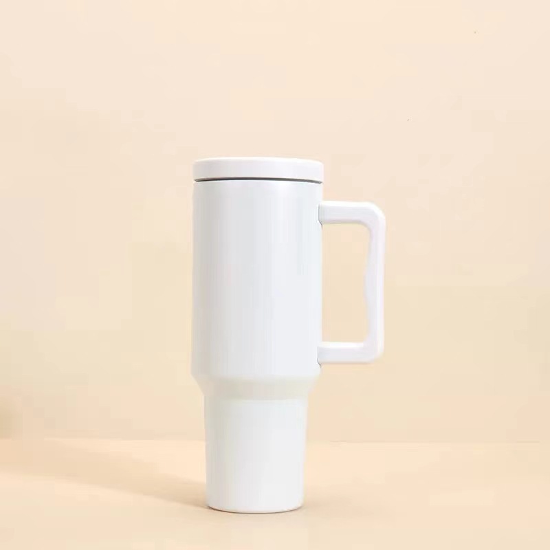 Taza de hielo con mango taza de gran capacidad unisex 304 taza de acero inoxidable portátil para automóviles al por mayor sin
