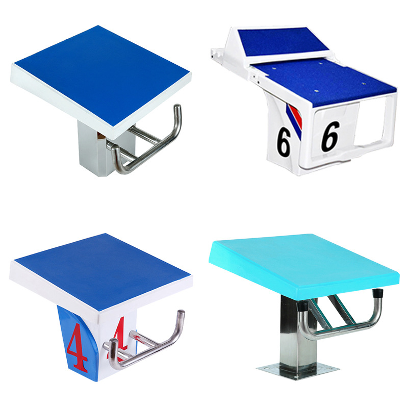 Plataforma de salida de la piscina Plataforma de buceo de la piscina Plataforma de salida de la competencia de natación Plataforma de salida especial para la competencia antideslizante y anticorrosión