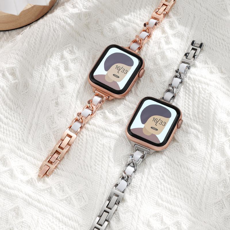 For apple watch7 strap small fragrant style s6 apple watch strap s6 magnetic suction iwatch7/6/5/4/3s
