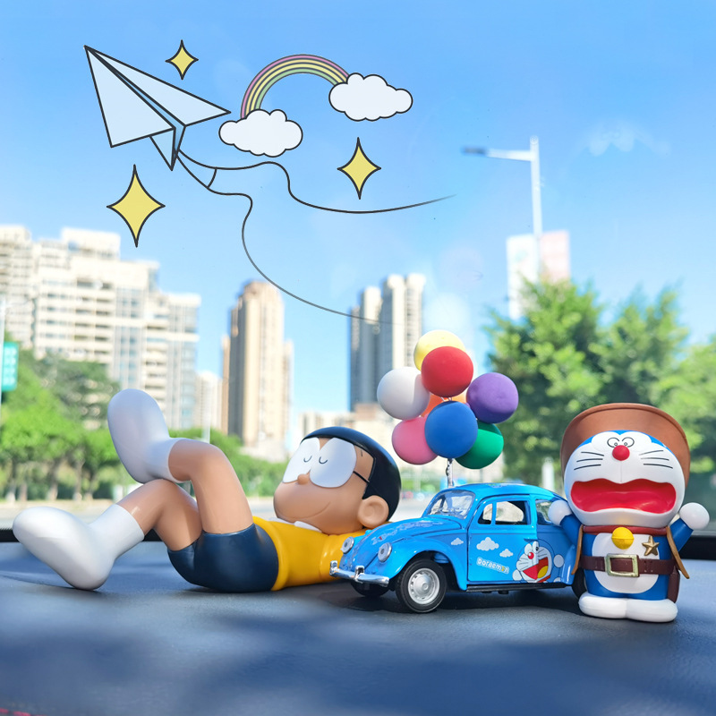 新しいドラえもんブルーファットマン車の装飾品クリエイティブドラえもん車の装飾用品ボブルヘッド人形 N スタイル選択|undefined