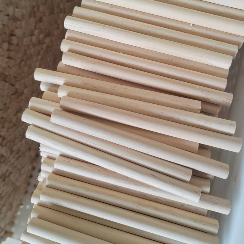 メーカー卸売パイン丸棒穴あき丸棒無垢材大小木棒子供の手作り DIY|undefined