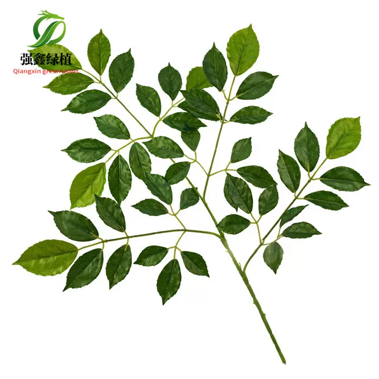 仿真幸福叶 平面绿叶树枝过胶树叶 婚庆布景枯树大树叶叶装饰绿植