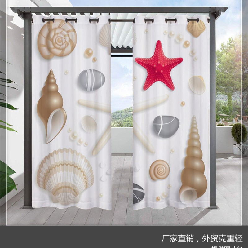 Factory direct selling hot 3D digital printing animal series shading outdoor waterproof curtain cross-border trade gram weight light Factory direct selling hot 3D digital printing animal series shading outdoor waterproof curtain cross-border trade gram weight light