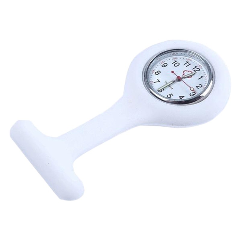 Fábrica al por mayor de silicona enfermera reloj regalo enfermera reloj en stock enfermera reloj de cuarzo red rojo enfermera reloj