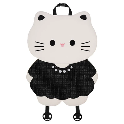 Cute Cartoon Cat Car Seat cushion, seat cover - xiaoxiangfeng-three-dimensional-cat-cushion-black-backrest