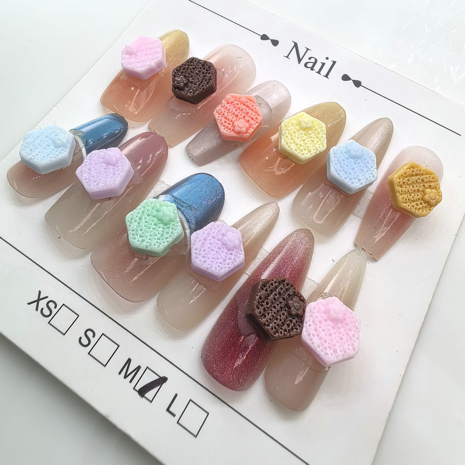 仿真食玩奶油曲奇饼干夜光树脂美甲耳钉盲盒手机壳配饰0005.