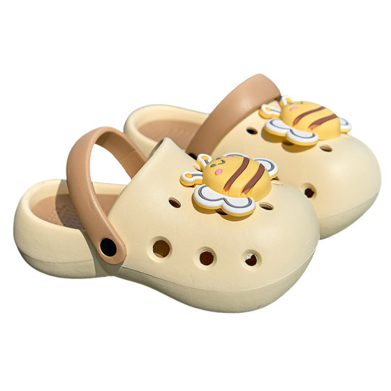 Hole Shoes Summer Women's Outer Wear Thick Sole Dung Feeling Heightened Slippers Soft Sole Non-slip Breathable Eva Two-wear Sandals