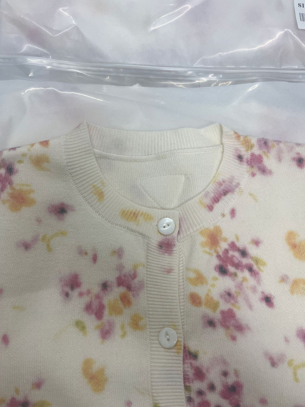 25ss南油高定/买手店小众 Prad*权志龙同款碎花羊毛马海毛针织衫|undefined
