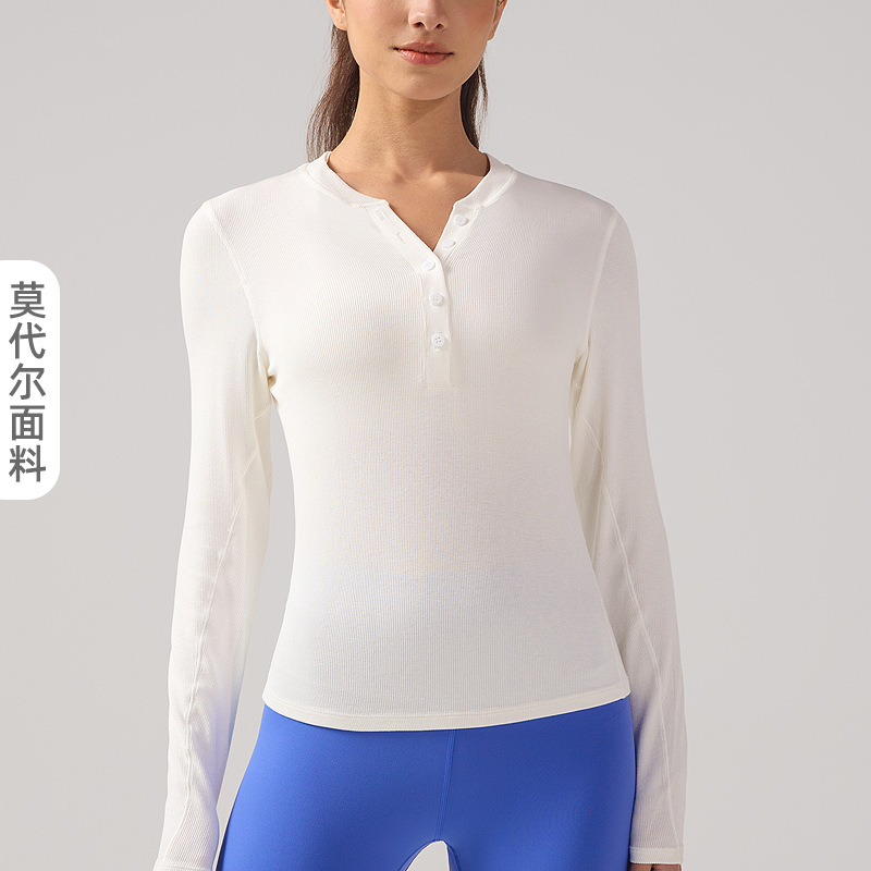 lulu ropa de yoga de mangas largas para mujeres respirantes secado rápido antibacteriano camiseta delgada desnuda camiseta de Henry ropa deportiva chaqueta