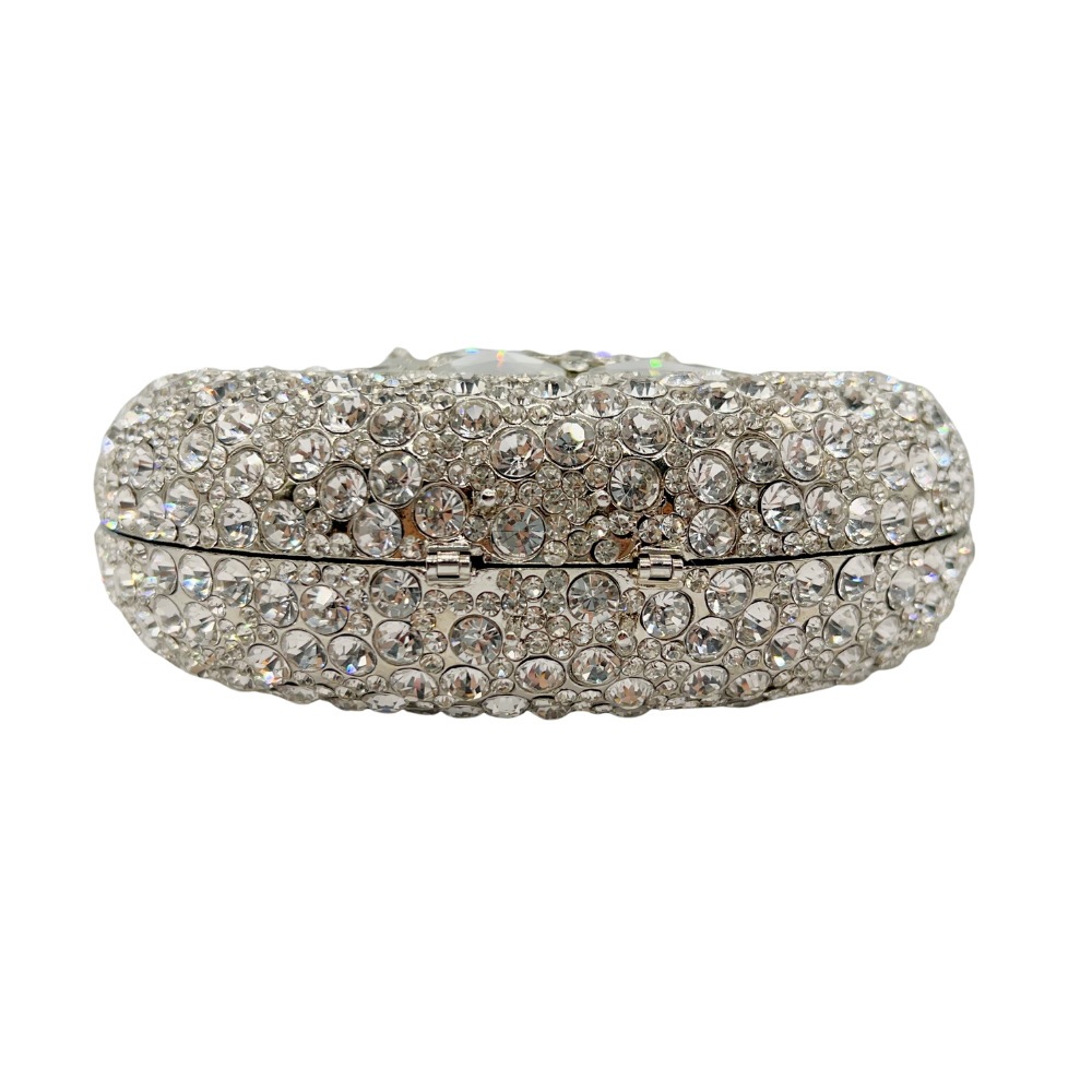 Piedra fábrica de bolsas de noche metal hueco diamantes bolsas de banquete diamantes bolsas de mano de mujer