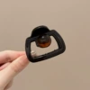 27# Translucent Grey Bead Clip