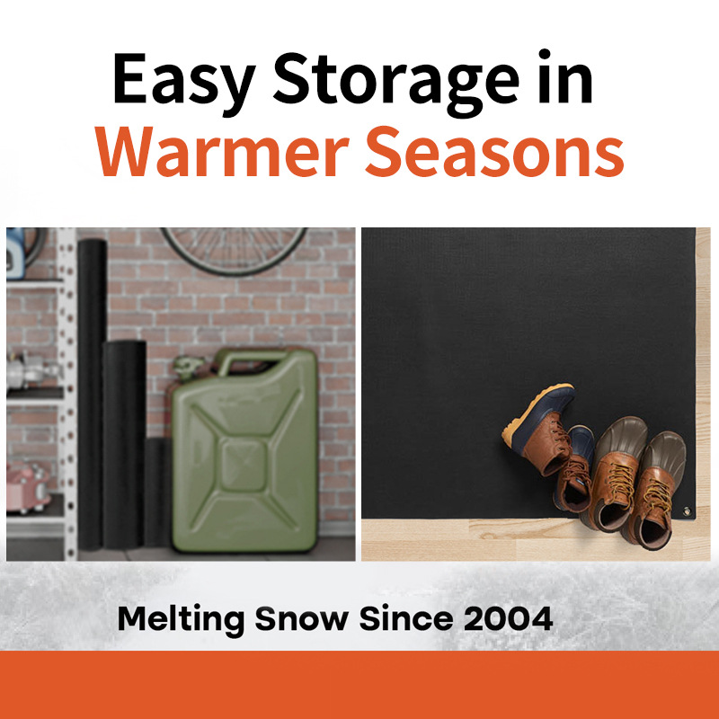 Warm Craftsman Venta caliente transfronteriza en lugares al aire libre en invierno Almohadilla antideslizante con calefacción invertida Almohadilla de goma para derretir nieve más antideslizante