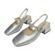 Thick-Soled Thick-Heeled Rhinestone Toe-Cap Sandals for Women's Outer Wear 2025 Summer Elegant Work Clothing Versatile Fairy Style Mary Jane Shoes