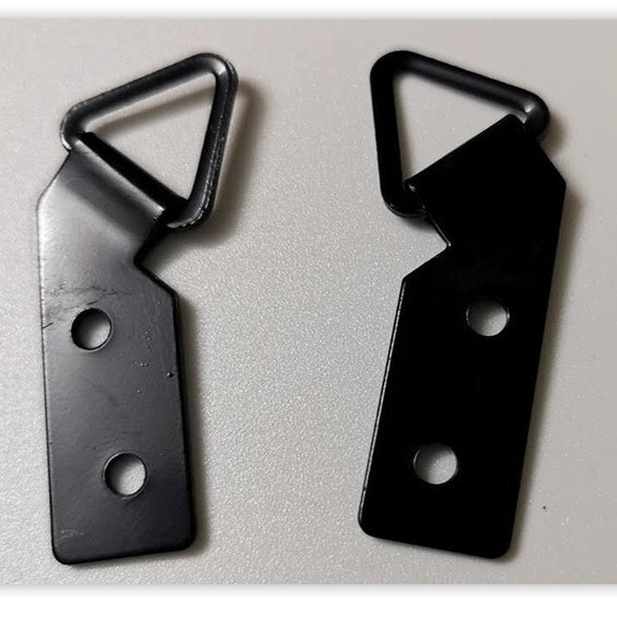 画框挂钩大方形挂 斜头挂钩 铝合金暗挂弯头挂钩  相框弯头挂钩