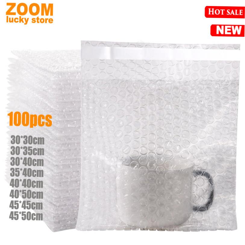 100pcs Bubble bags Thickened bubble wrap Cushioning bag